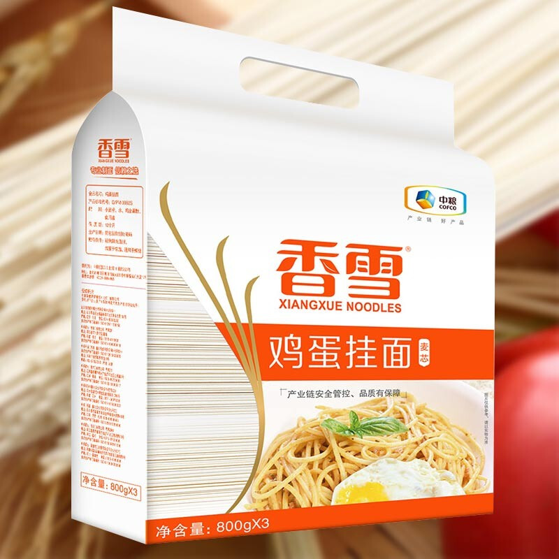香雪家常鸡蛋挂面1KG